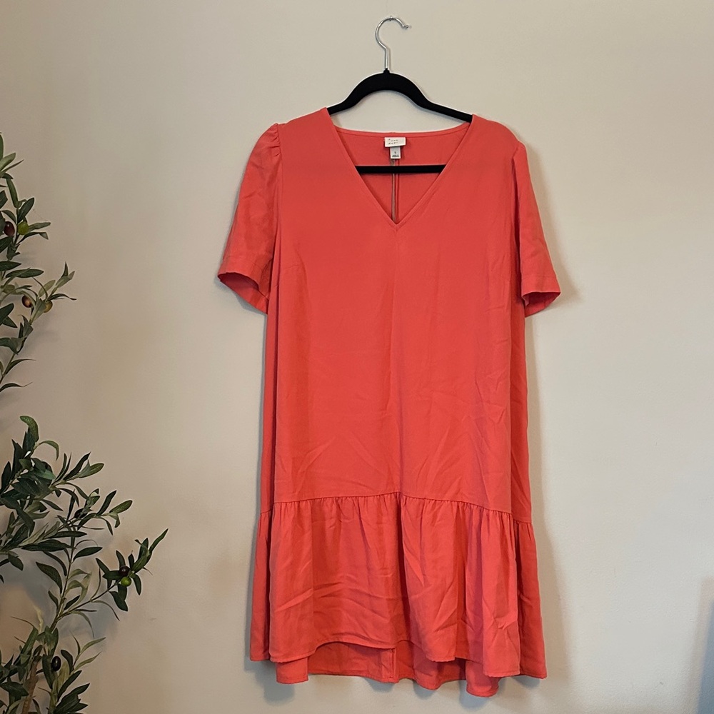 a new day Coral Short Sleeve Dress